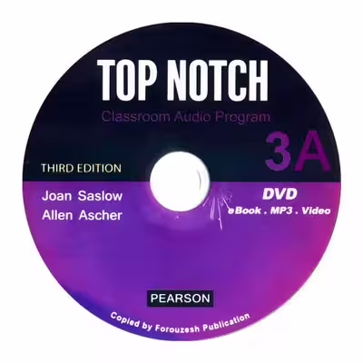 کتاب  top notch 3a اثر JOAN SASLOW &amp; ALLEN ASCHER انتشارات زبان مهر