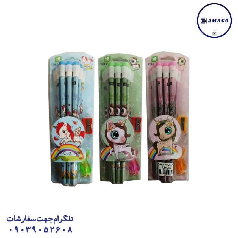 مداد مشکی 12عددی فانتزی 2075