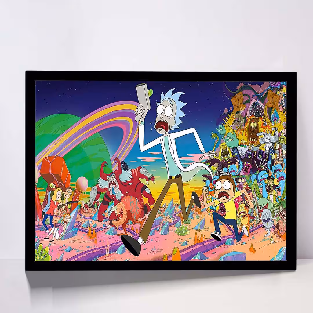 تابلو مدل rick and morty کد F-15028
