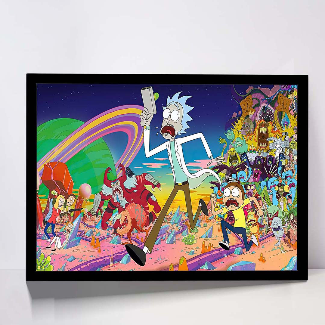 تابلو مدل rick and morty کد F-15028