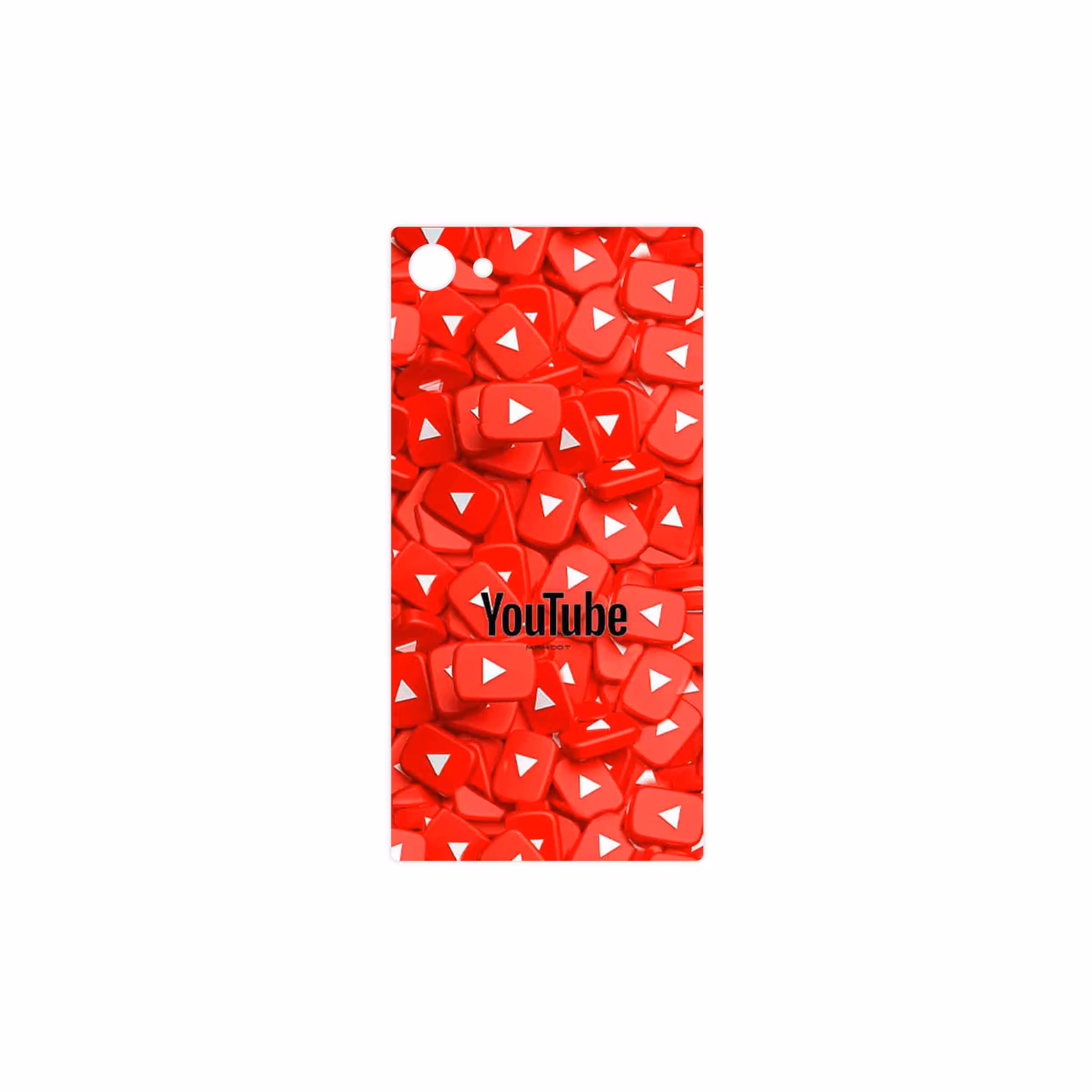 برچسب پوششی ماهوت مدل Youtube مناسب برای گوشی موبایل سونی Xperia Z5 Compact