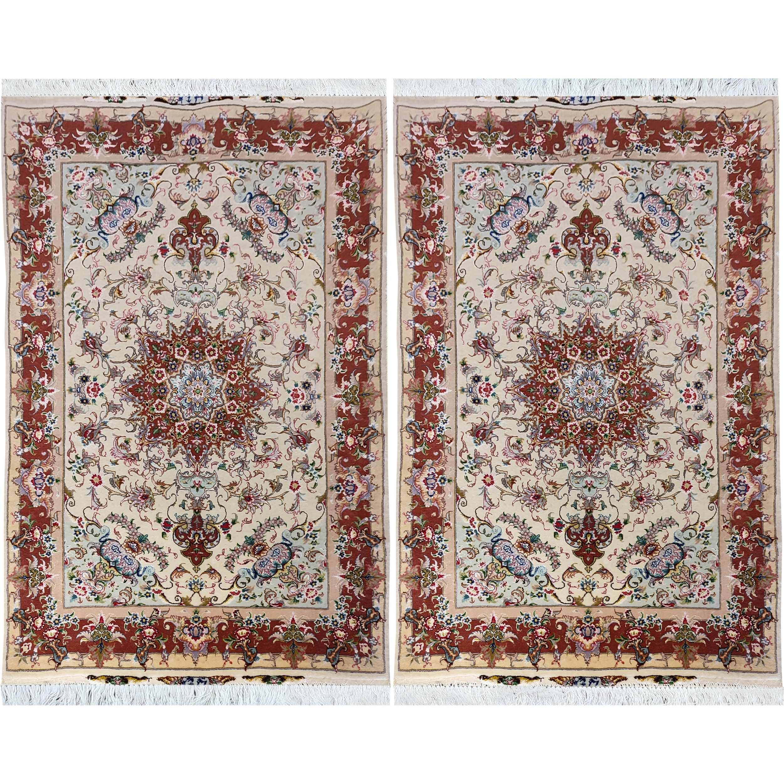 فرش دستبافت یک و نیم متری طرح علیلی تبریز کد SH 79 یک جفت