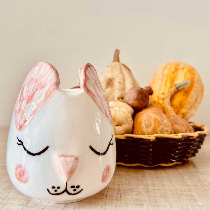 ماگ سرامیکی دستساز خرگوشی