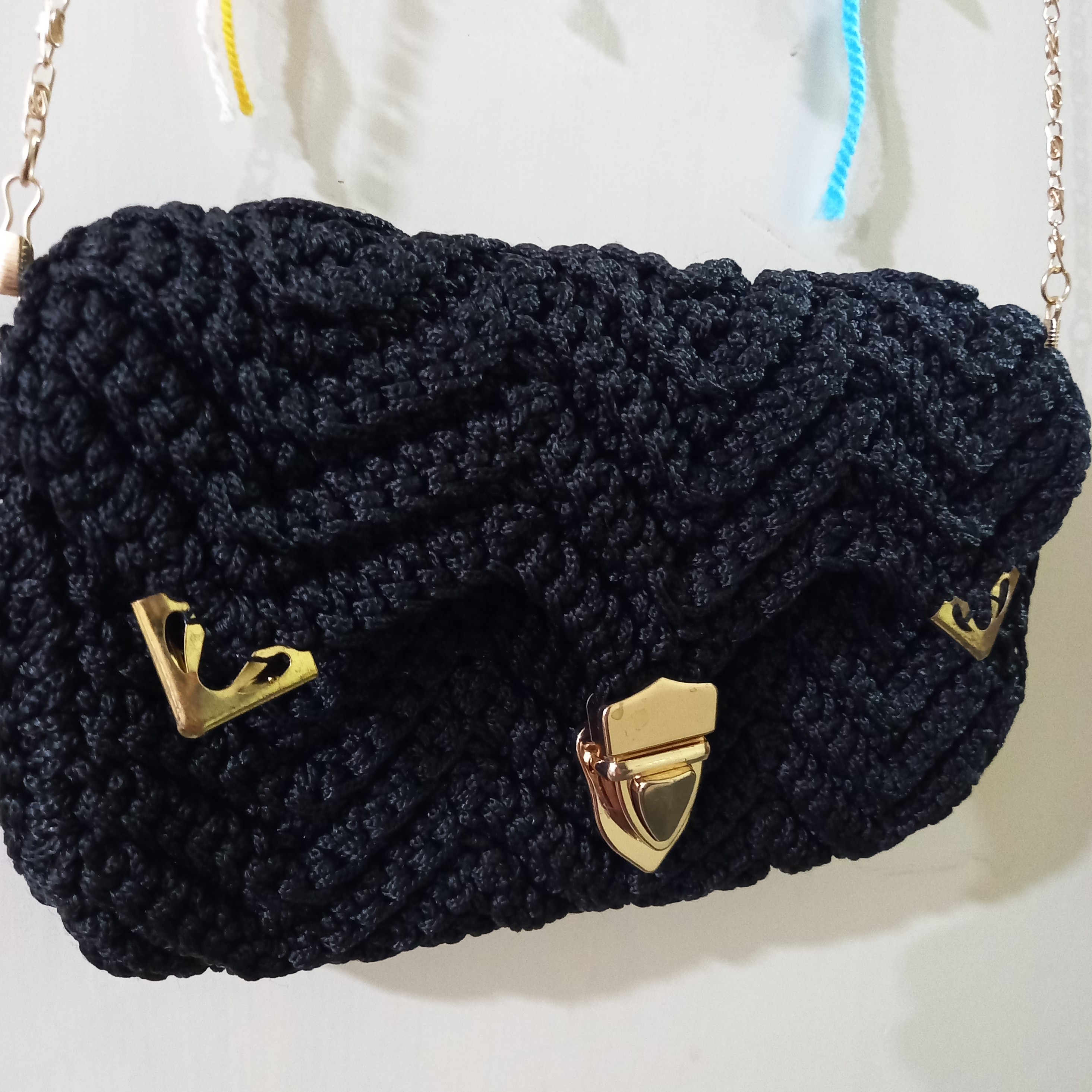 کیف پول مکرومه مدل زیگزاکی    استردوزی   قفل ناخنی    زنجیری