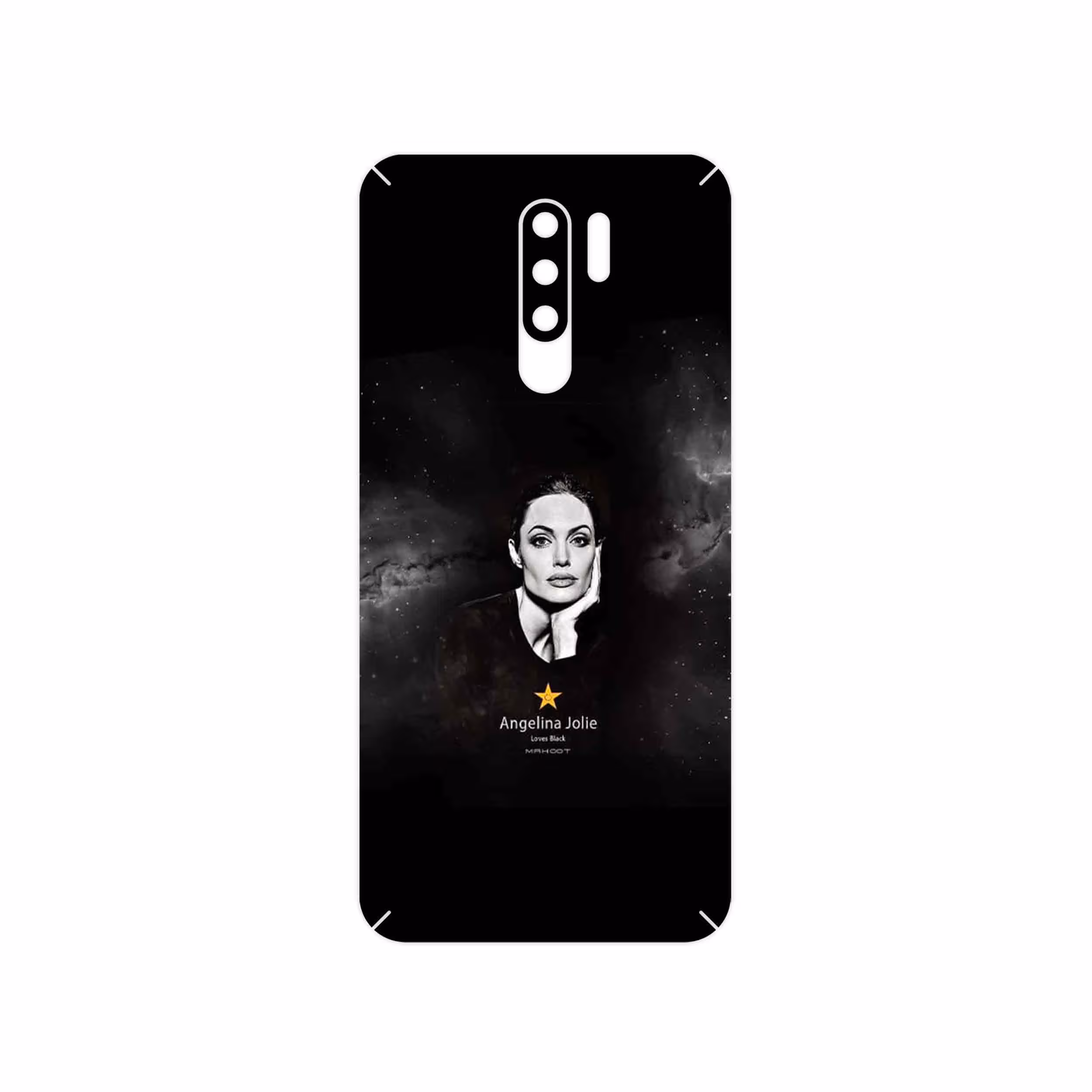 برچسب پوششی ماهوت مدل Angelina Jolie مناسب برای گوشی موبایل شیائومی Redmi 9