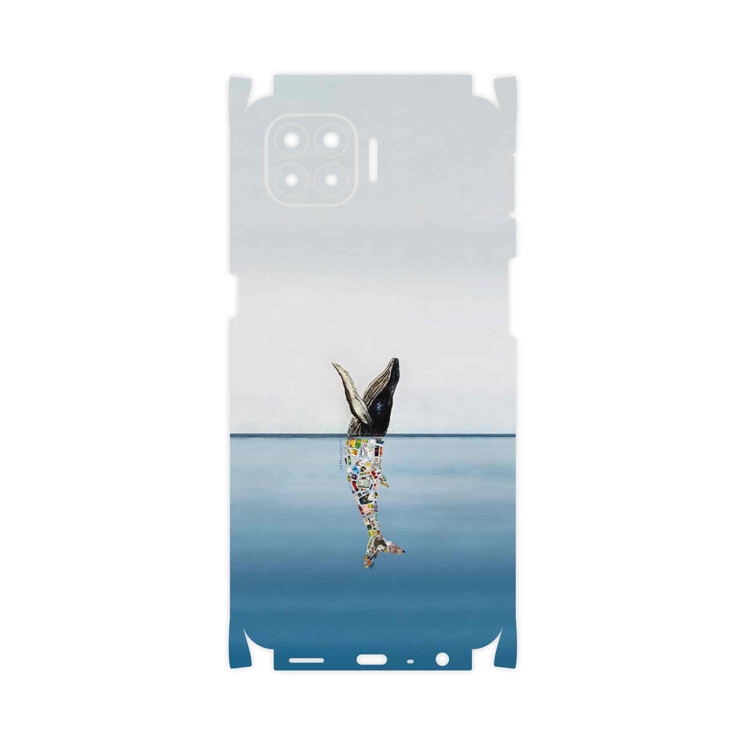 برچسب پوششی ماهوت مدل Collage of Sea Trash-FullSkin مناسب برای گوشی موبایل اپو A93