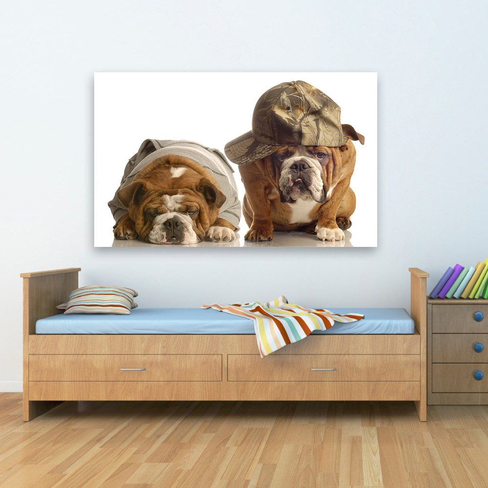 تابلو شاسی سری حیوانات دوست داشتنی طرح سگ های خوش تیپ کد 148