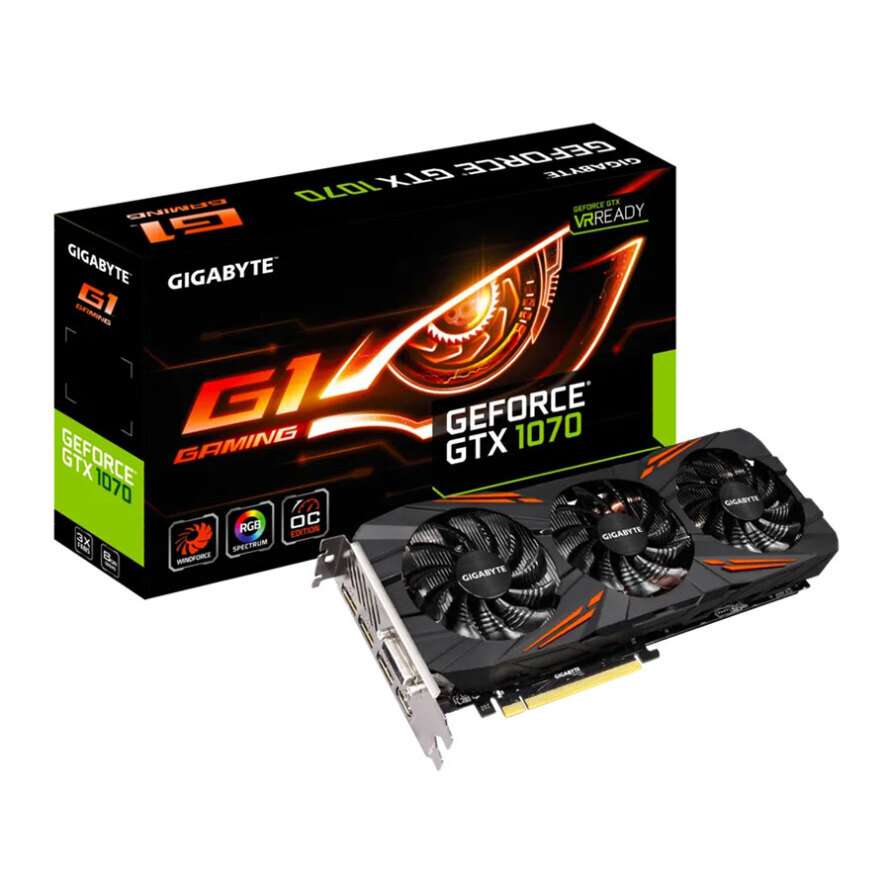 کارت گرافیک گیگابایت GeForce GTX 1070 G1 Gaming 8GB
