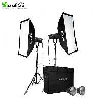 کیت نور نانلایت همراه با دو پایه و دو سافت باکسNanlite FS-150B KIT
