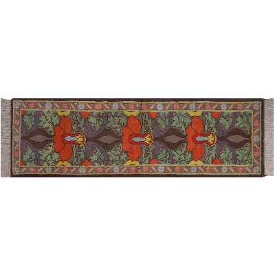 فرش دستبافت یک و نیم متری فرش هریس کد 101618