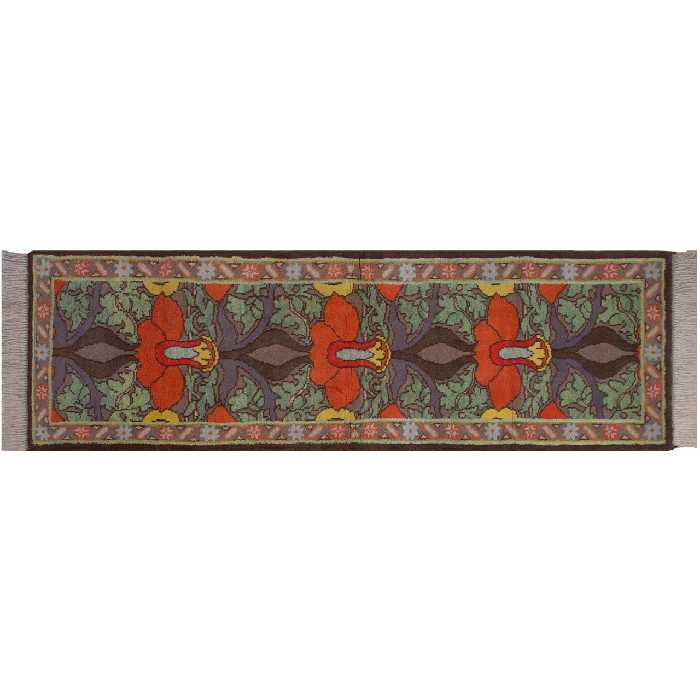 فرش دستبافت یک و نیم متری فرش هریس کد 101618