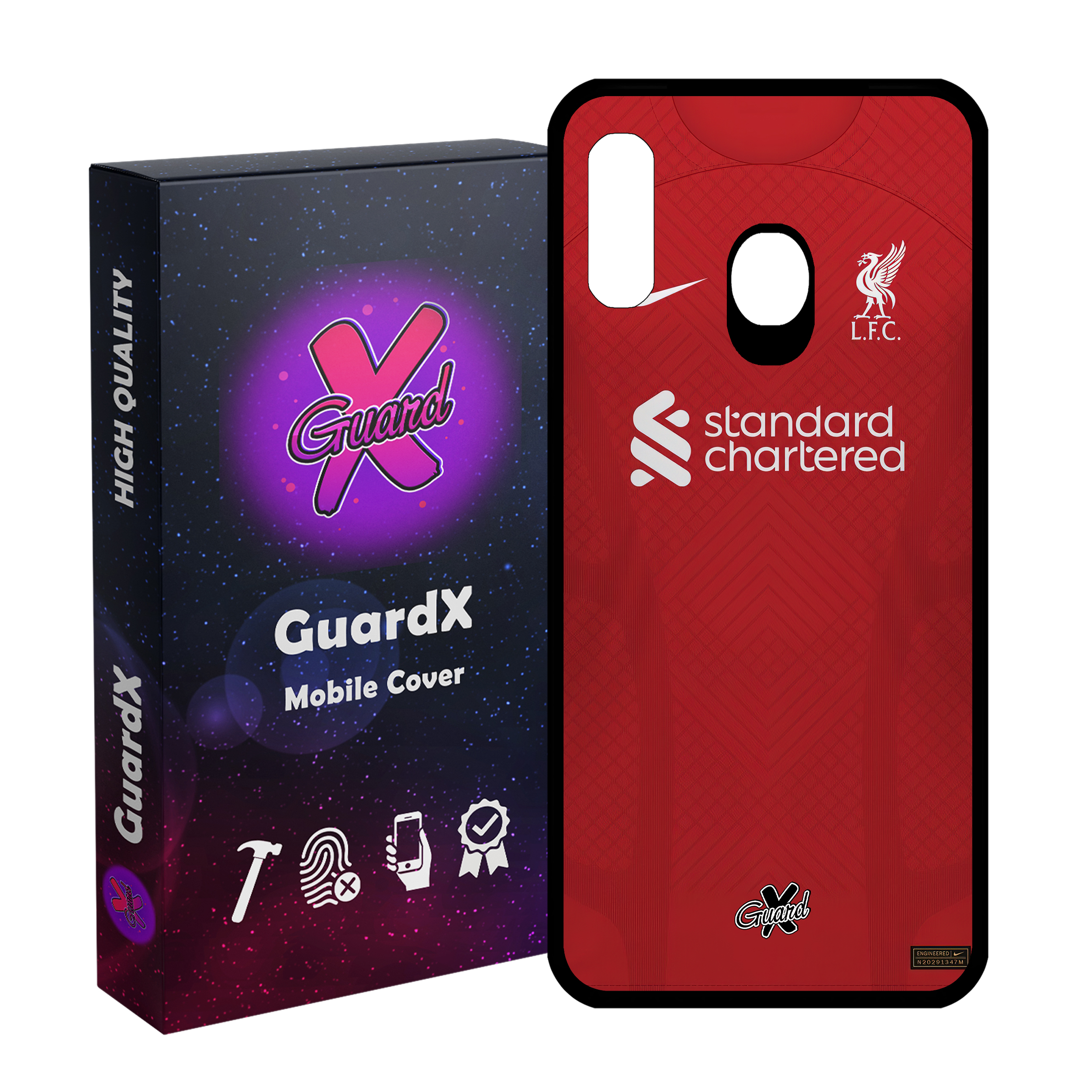 کاور گارد ایکس طرح لیورپول مدل Glass10468 مناسب برای گوشی موبایل سامسونگ Galaxy A30/A20/M10S