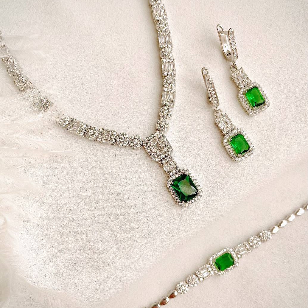 سرویس نقره طرح جواهر زیبا