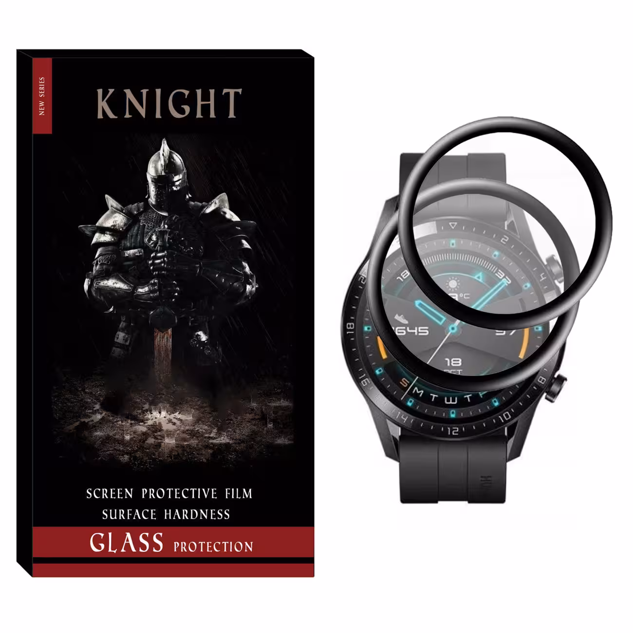محافظ صفحه نمایش نانو نایت مدل NKT مناسب برای ساعت هوشمند هوآوی Watch GT2 46mm بسته دو عددی