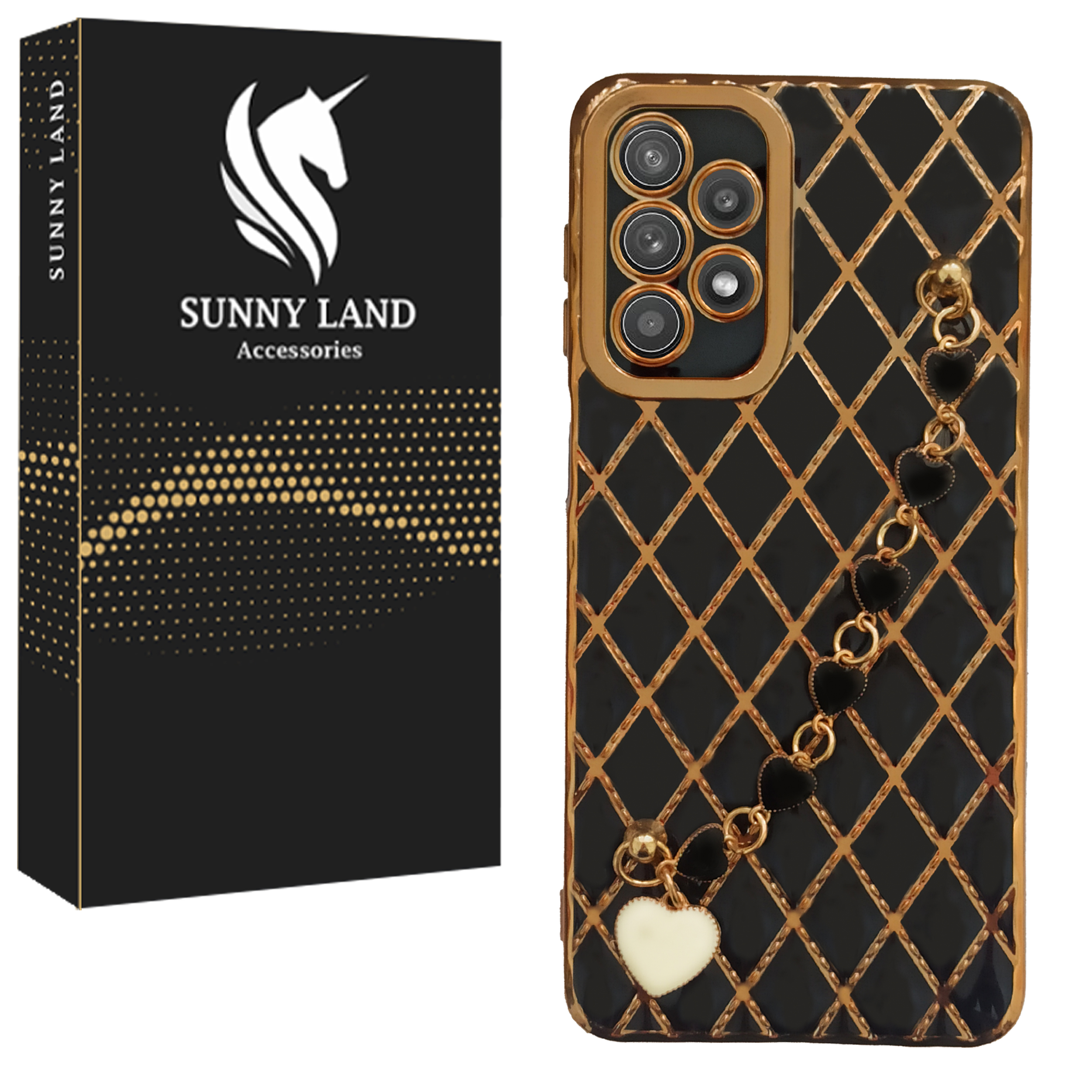  کاور سانی لند مدل Scarlett مناسب برای گوشی موبایل سامسونگ Galaxy A73 به همراه بند