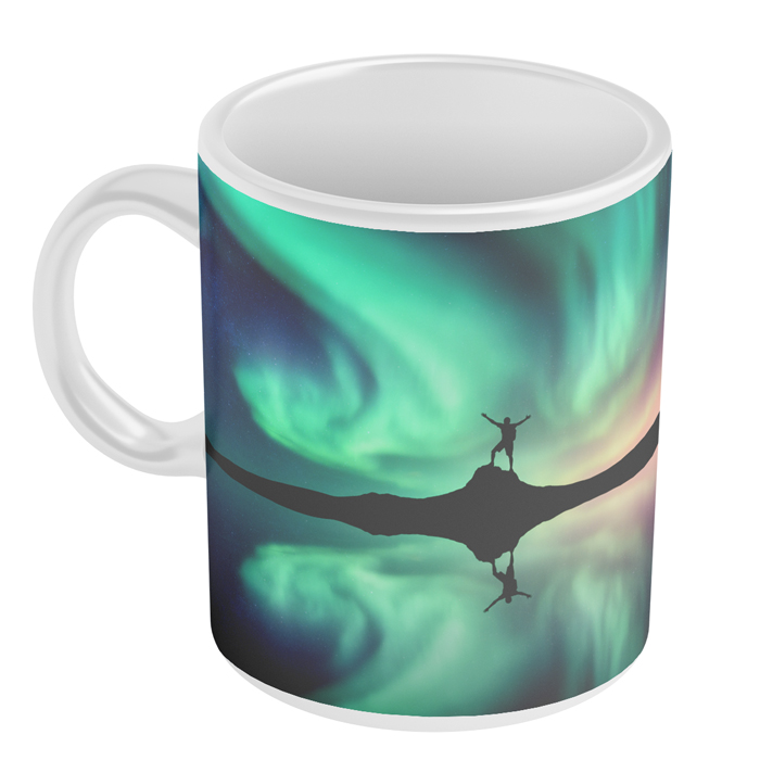 ماگ مدل فانتزی طرح شفق قطبی