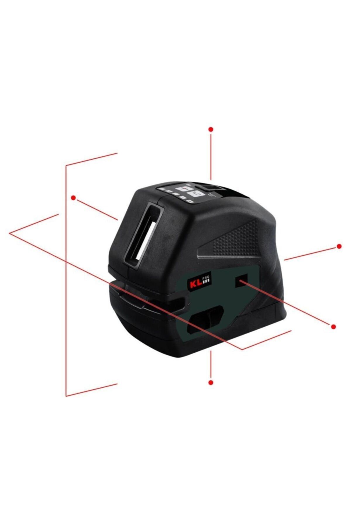 دستگاه اندازه گیری لیزری فاصله لیزر عمودی افقی و Dot حرفه ای Kllzr232 اتوماتیک KLPRO