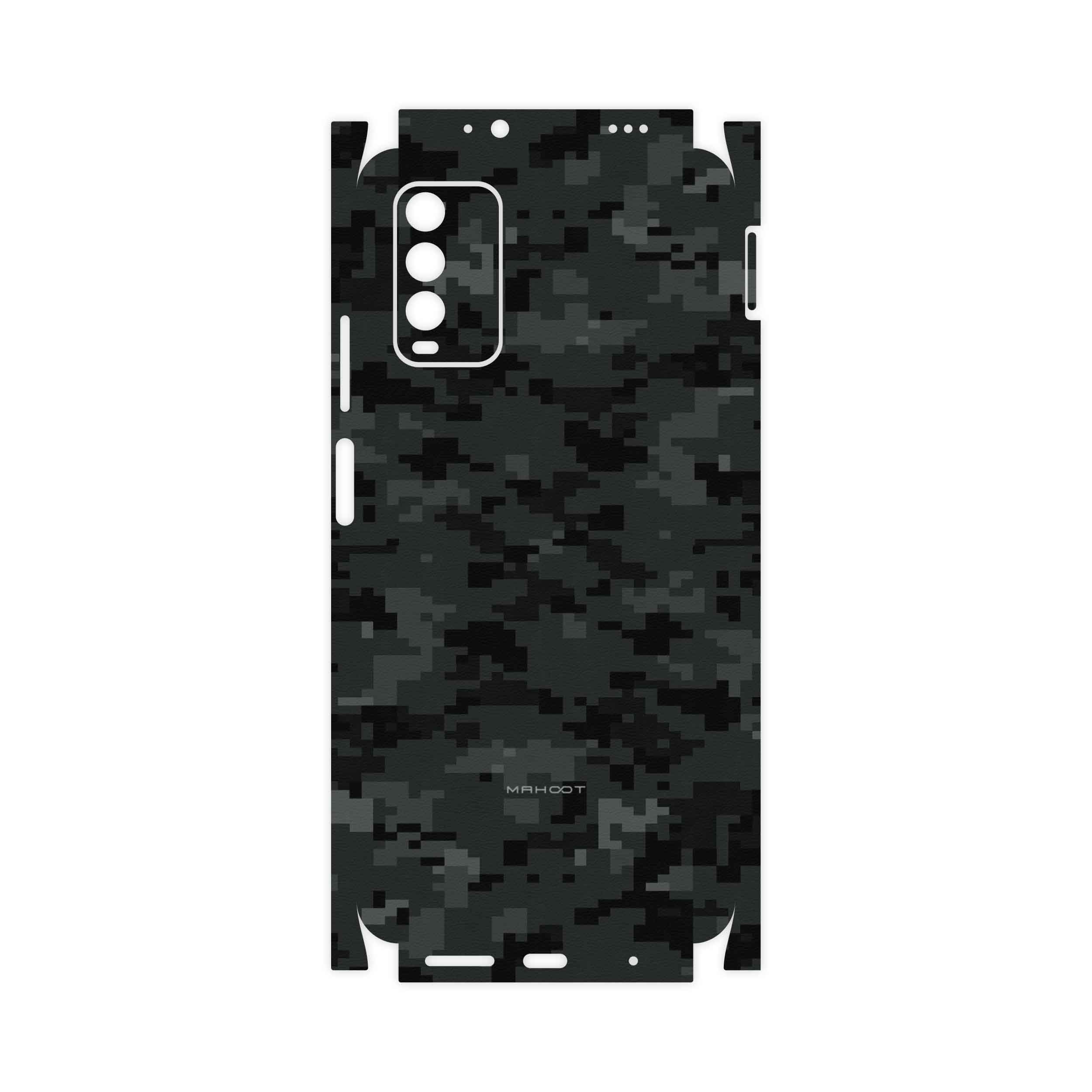 برچسب پوششی ماهوت مدل Night-Army-Pixel-FullSkin مناسب برای گوشی موبایل شیائومی Redmi Note 9 4G