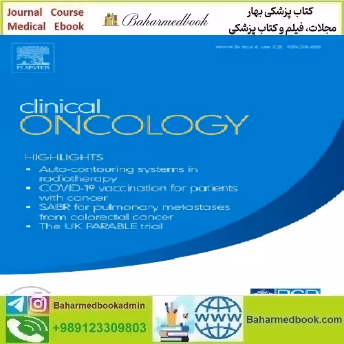 Clinical Oncology Volume 33 Issue 1 to 12 2021 TRU