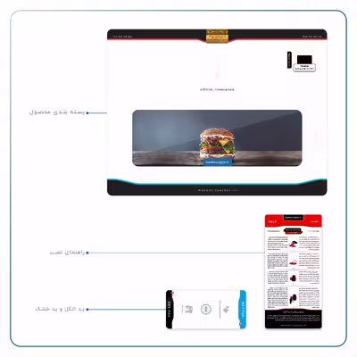 برچسب پوششی ماهوت مدل Hamburger مناسب برای تبلت هوآوی Mediapad M6 10.8 2019