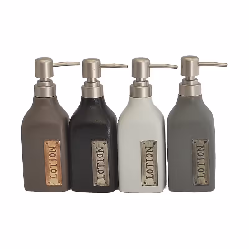 مخزن مایع دستشویی مدل سرامیکی Lotion بسته 4 عددی