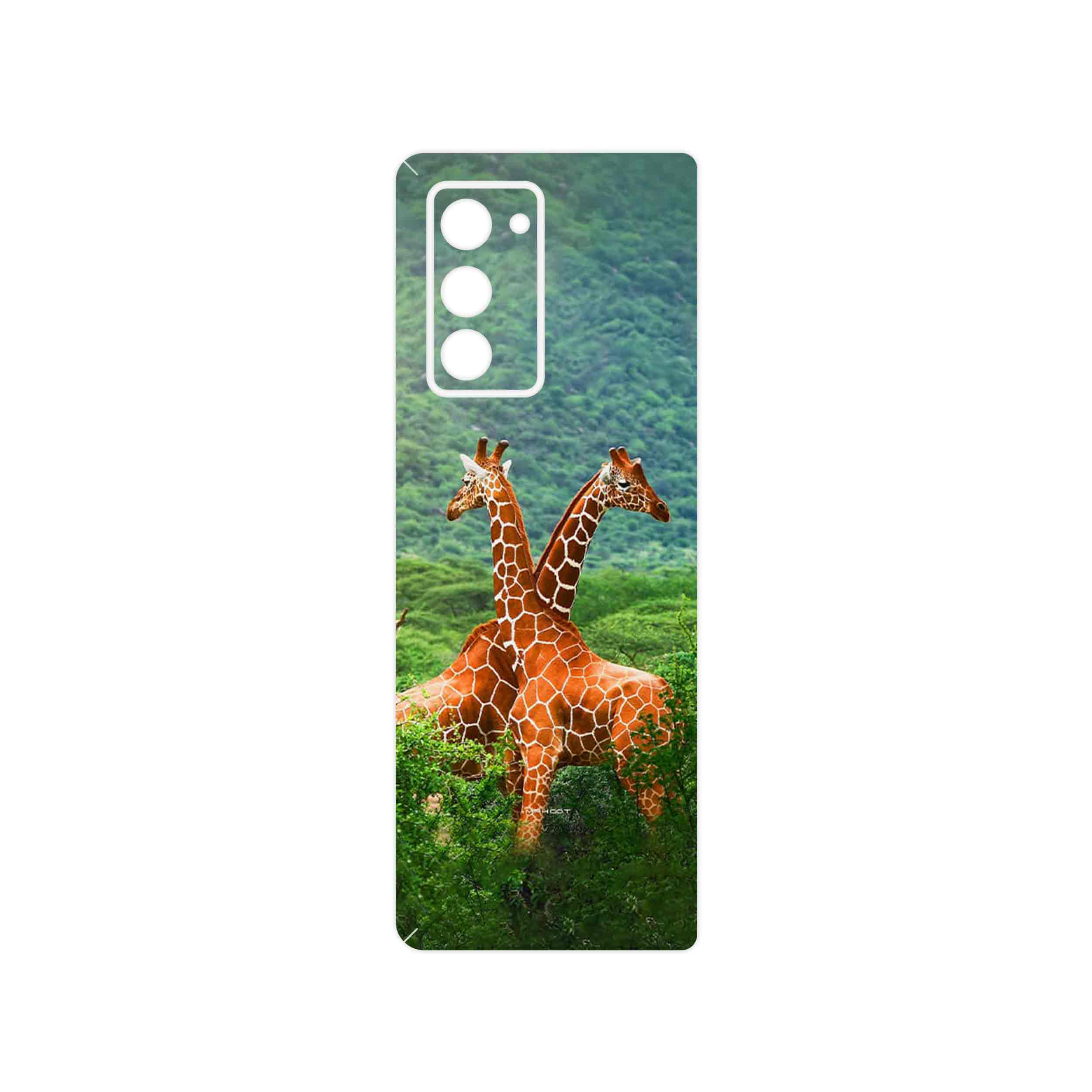 برچسب پوششی ماهوت مدل Giraffe مناسب برای گوشی موبایل سامسونگ Galaxy Z FOLD 2
