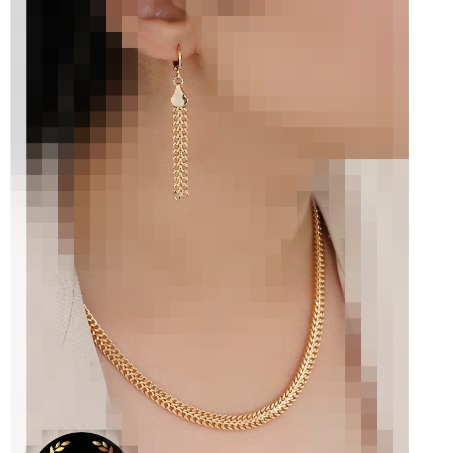 بدلیجات نیمست استیل رنگ ثابت طلایی مارک YSX کدکالا 021243274380