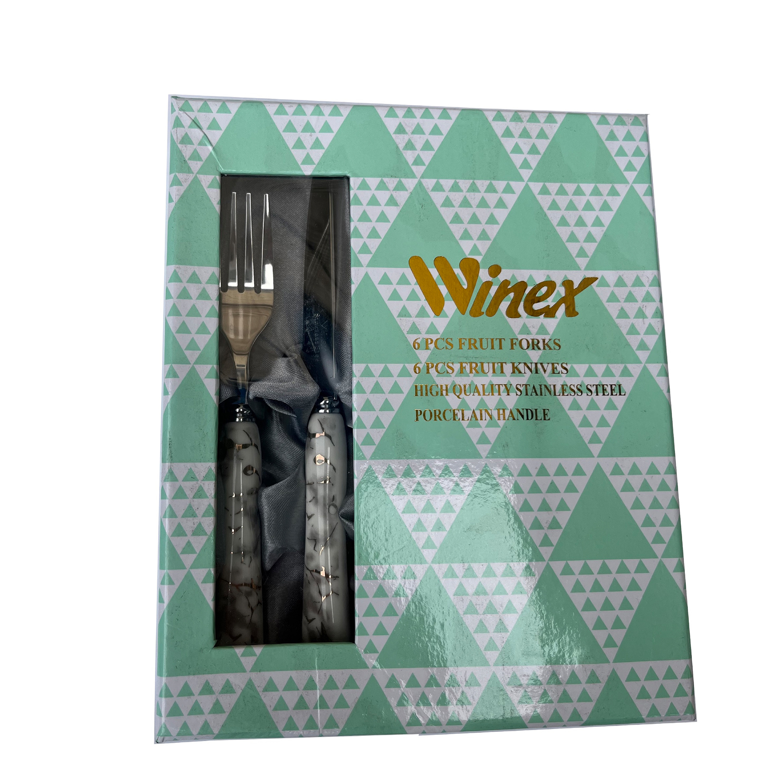  ست کارد و چنگال 12 پارچه وینکس مدل سنگی 20