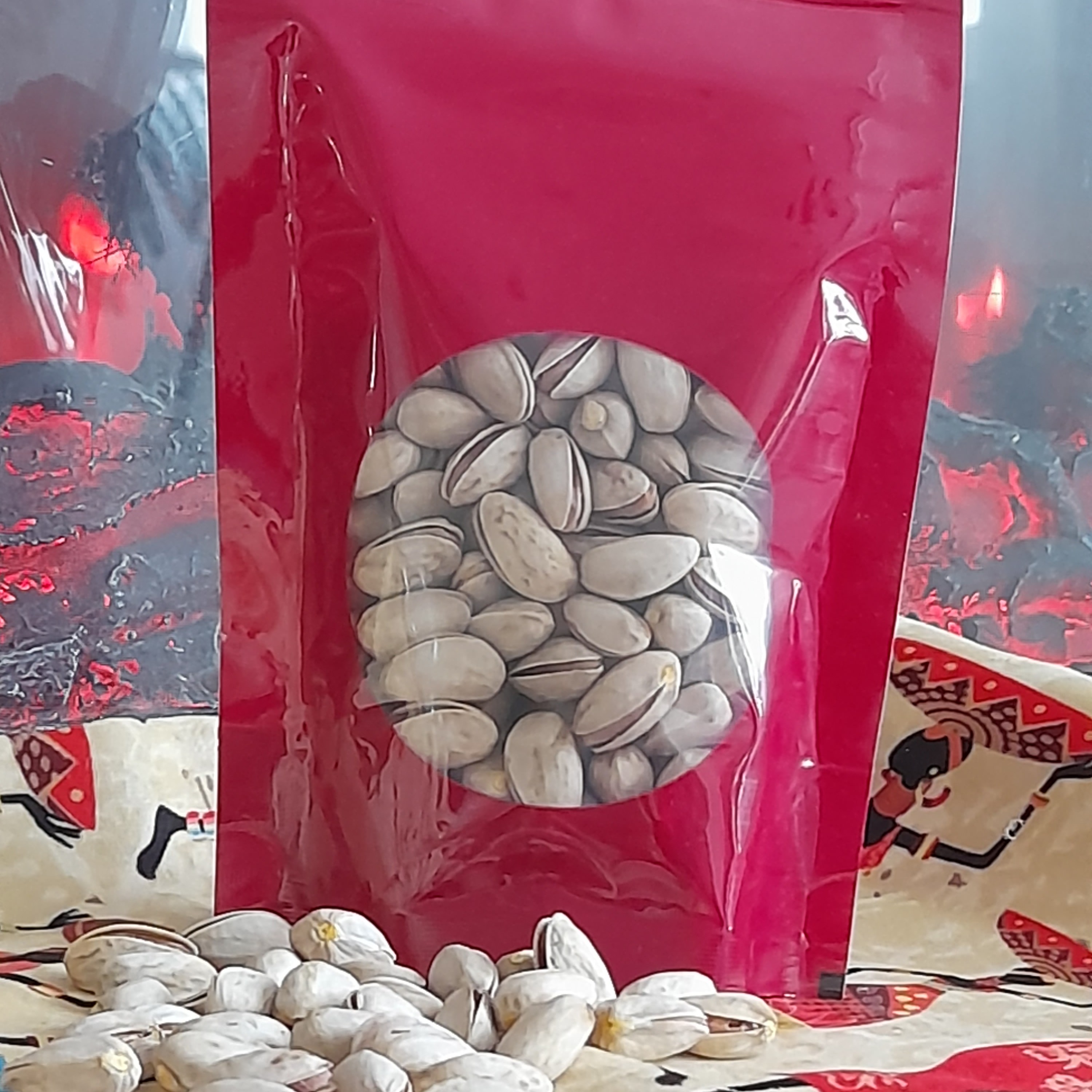 کرافت پلاستیکی رنگی13درر21 پنجره گرد 