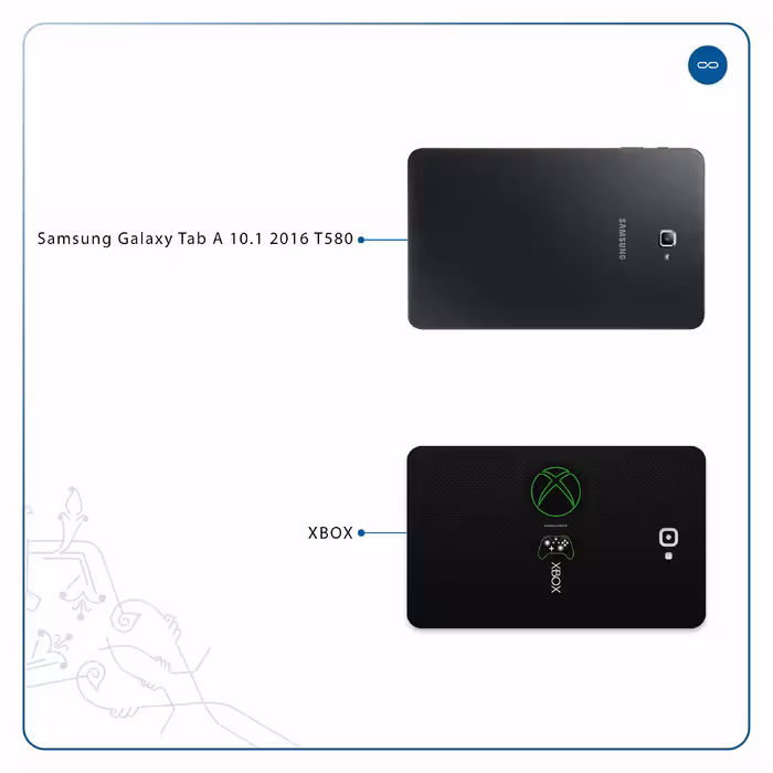 برچسب پوششی ماهوت مدل XBOX مناسب برای تبلت سامسونگ Galaxy Tab A 10.1 2016 T580