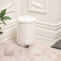 سطل گرد 3 لیتری حمام کوچک مدل الوان لیمون 1864