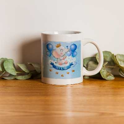 ماگ طرح فیل تعیین جنسیت بچه مدل پسر