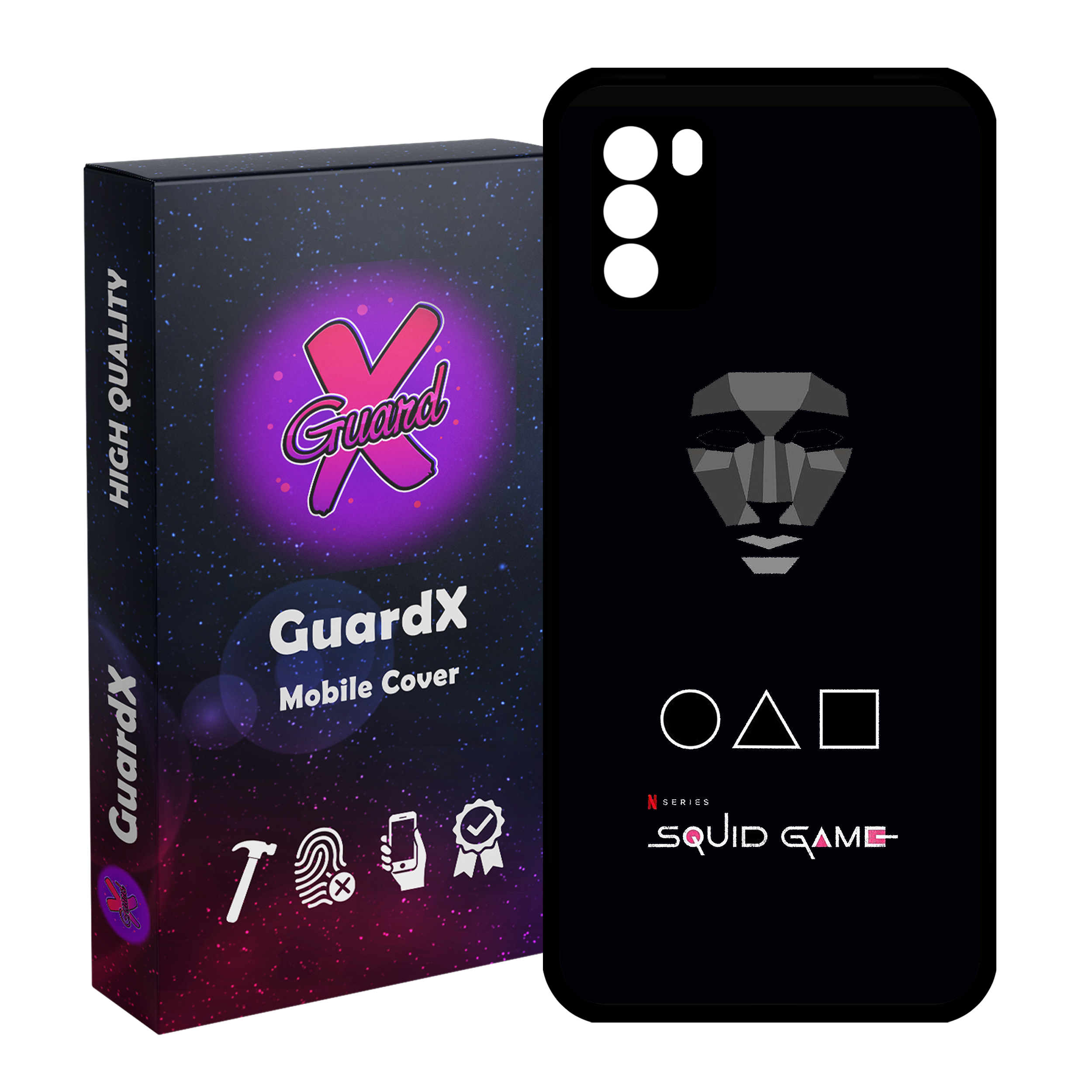 کاور گارد ایکس طرح بازی مرکب مدل Glass10408 مناسب برای گوشی موبایل شیائومی Poco M3