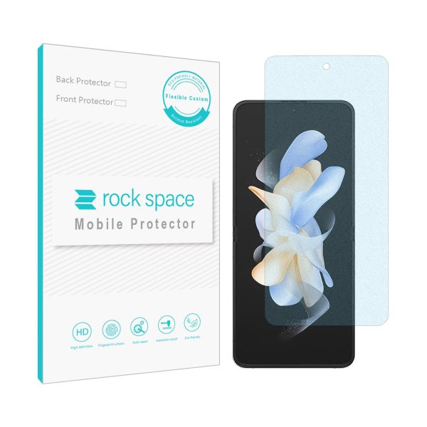 گلس سامسونگ Z Flip4 مدل نانو هیدروژل مات آنتی بلو برند راک اسپیس کد S