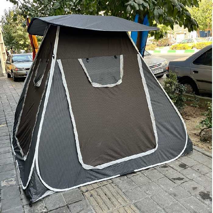 چادر مسافرتی 8 نفره ریپس با سایبان و چهار درب بزرگ جنس برنو درجه یک ضداب کد4