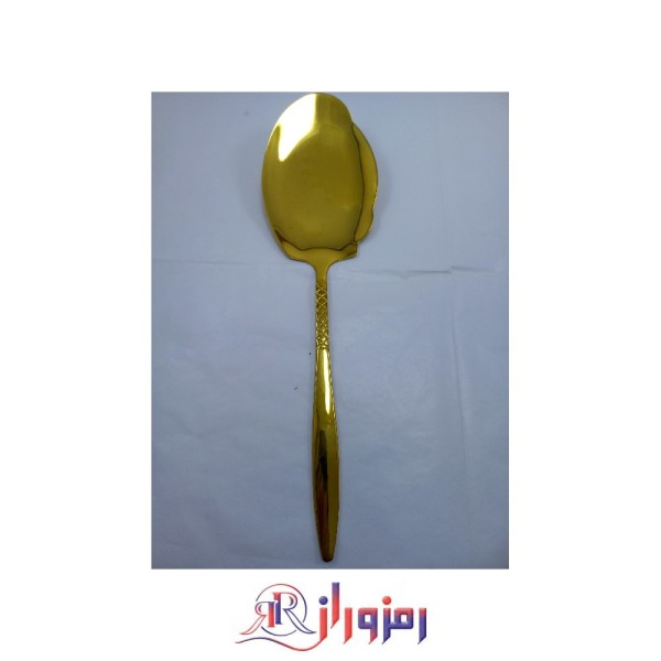کفگیر فله ای طرح زنبوری کاملا طلایی یونیک