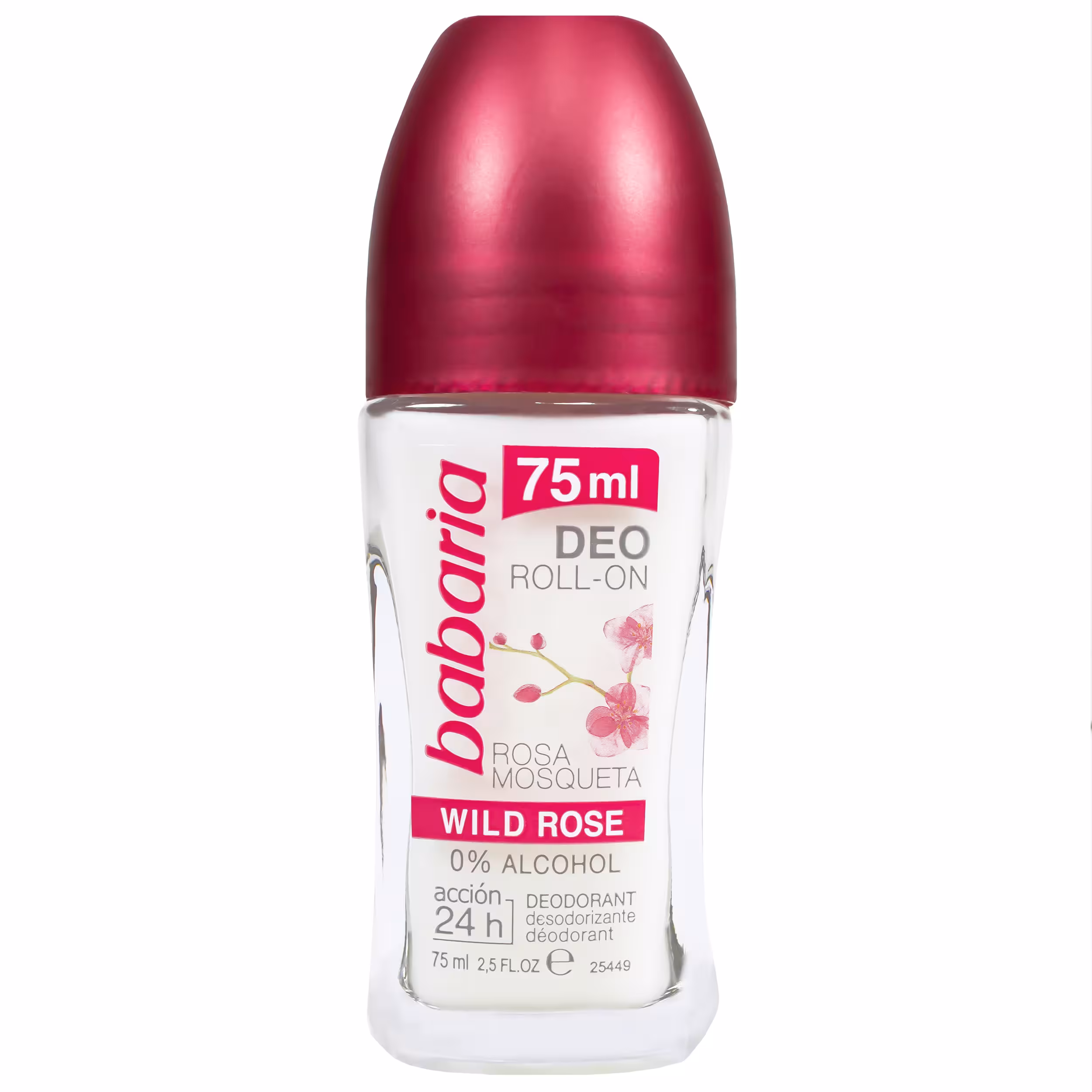 رول ضد تعریق زنانه باباریا مدل Wild Rose حجم 75 میلی لیتر