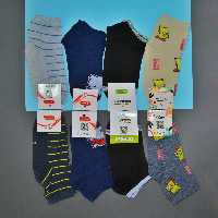 جوراب پسرانه و دخترانه طرح دار بسته 6 عددی