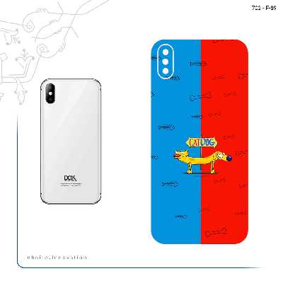برچسب پوششی ماهوت مدل CatDog مناسب برای گوشی موبایل داکس Botlex 2