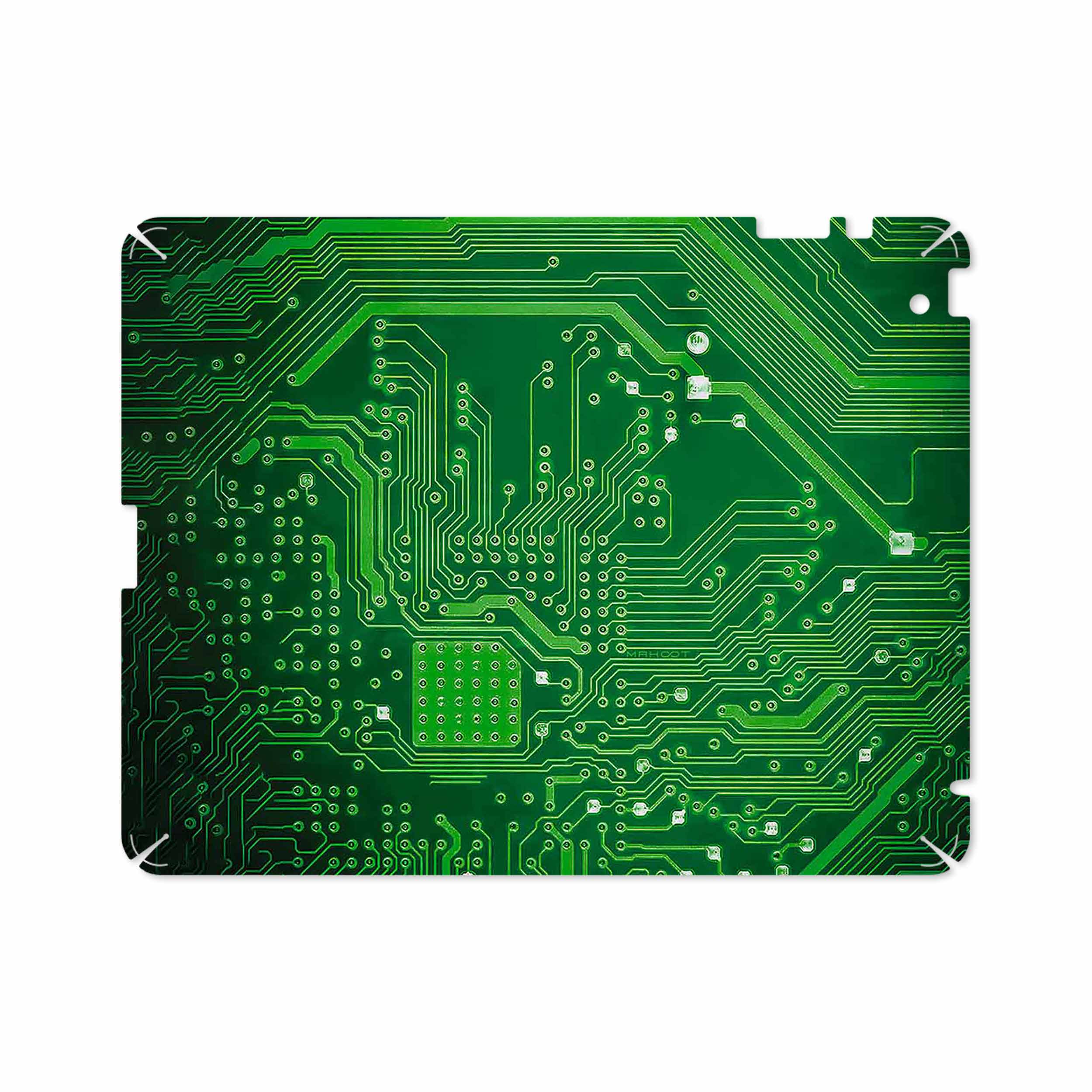 برچسب پوششی ماهوت مدل Green Printed Circuit Board مناسب برای تبلت اپل iPad 2 2011 A1396