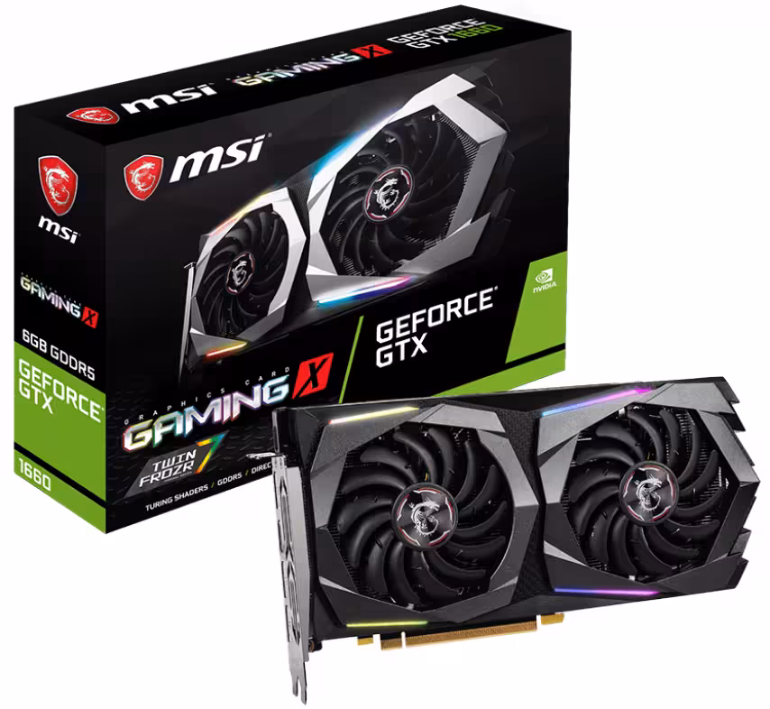 کارت گرافیک ام اس آی مدل GeForce GTX 1660 GAMING X 6G با حافظه 6 گیگابایت
