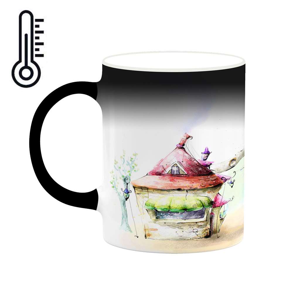 ماگ حرارتی کاکتی طرح دنیای فانتزی مدل mgh18637