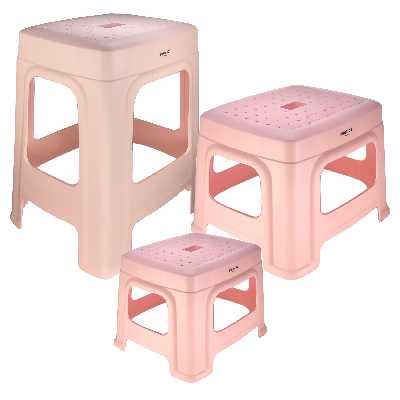  چهارپایه ممتاز پلاستیک مدل 400 مجموعه 3 عددی