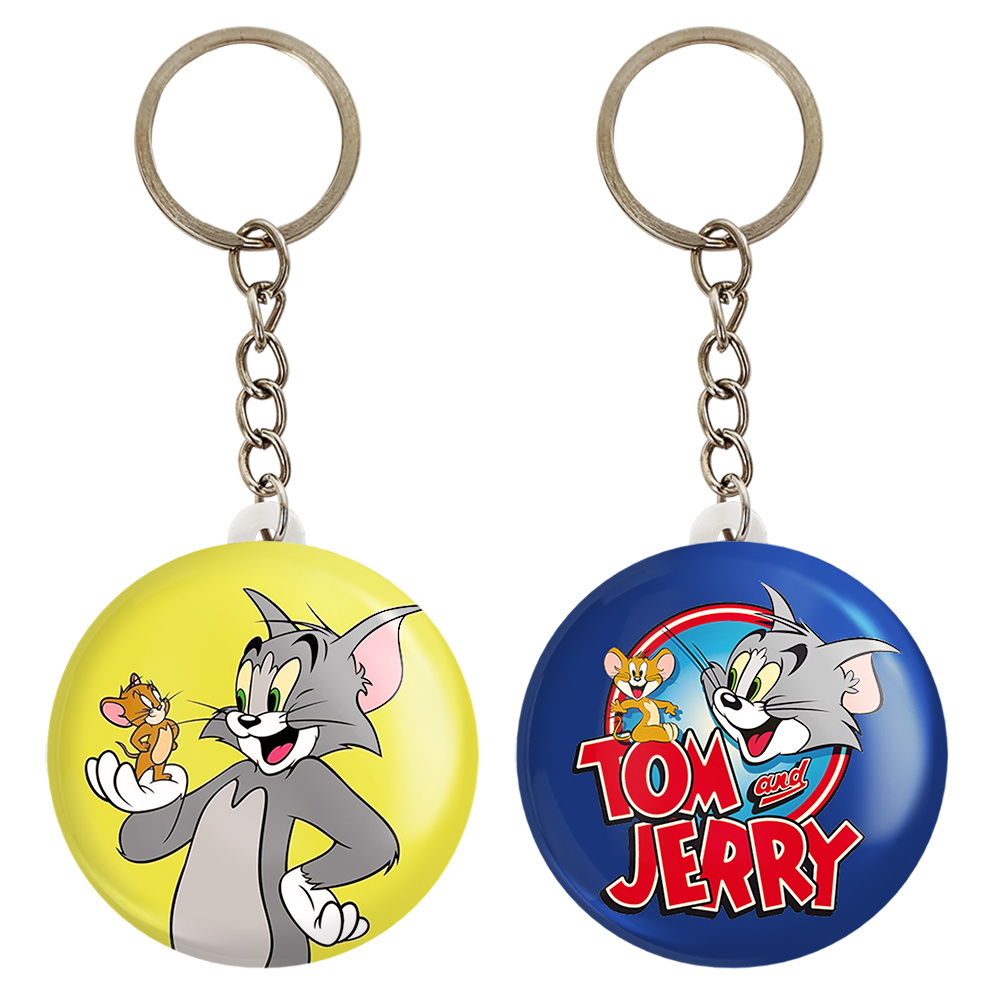 جاکلیدی خندالو مدل تام و جری Tom And Jerry کد 1073010731 مجموعه 2 عددی