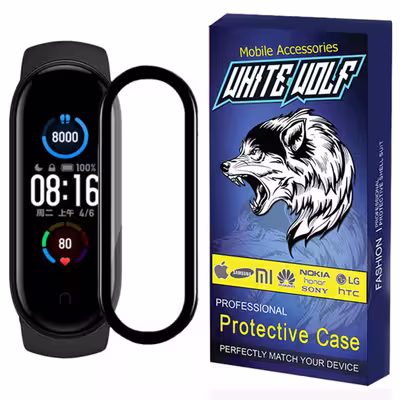 محافظ صفحه نمایش وایت ولف مدل W-PWM مناسب برای ساعت هوشمند شیائومی Mi Band 4