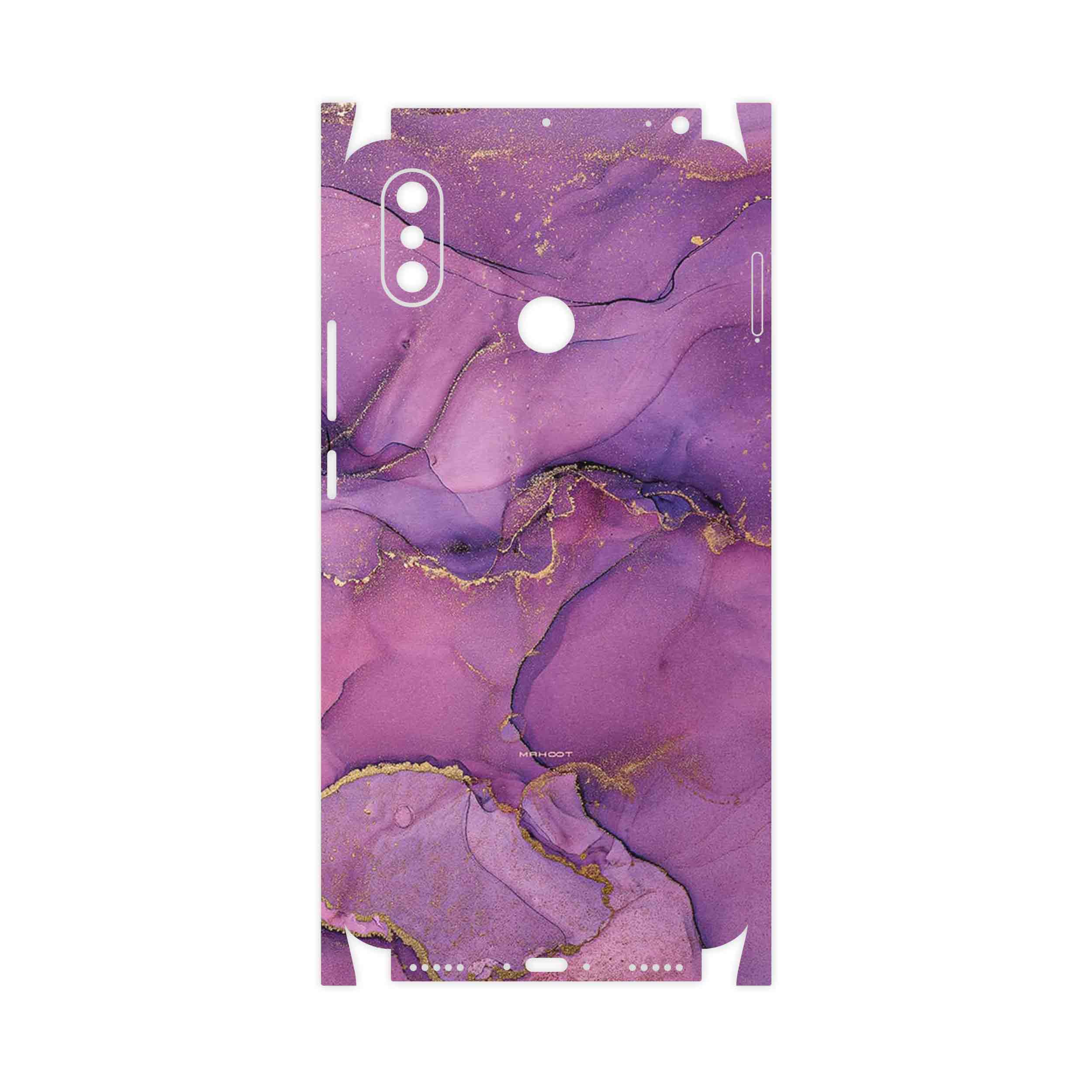 برچسب پوششی ماهوت مدل Purple Marble-FullSkin مناسب برای گوشی موبایل شیائومی Mi Max 3
