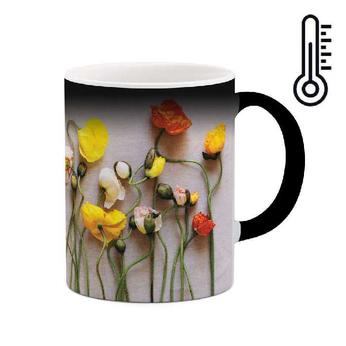 ماگ حرارتی طرح گل مدل mgph01212