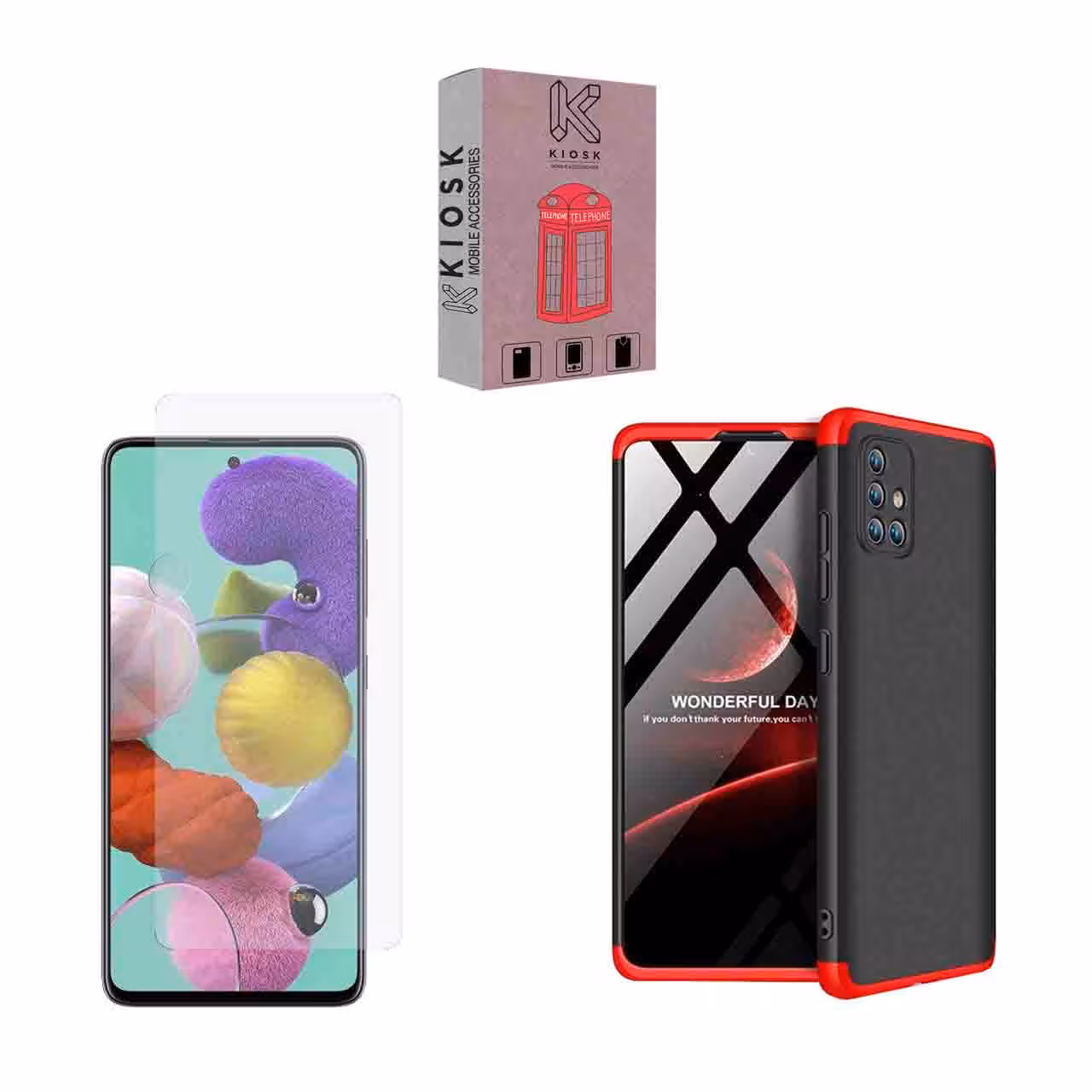  کاور 360 درجه کیوسک مدل KGK-KGM-1 مناسب برای گوشی موبایل سامسونگ Galaxy M51 به همراه محافظ صفحه نمایش 