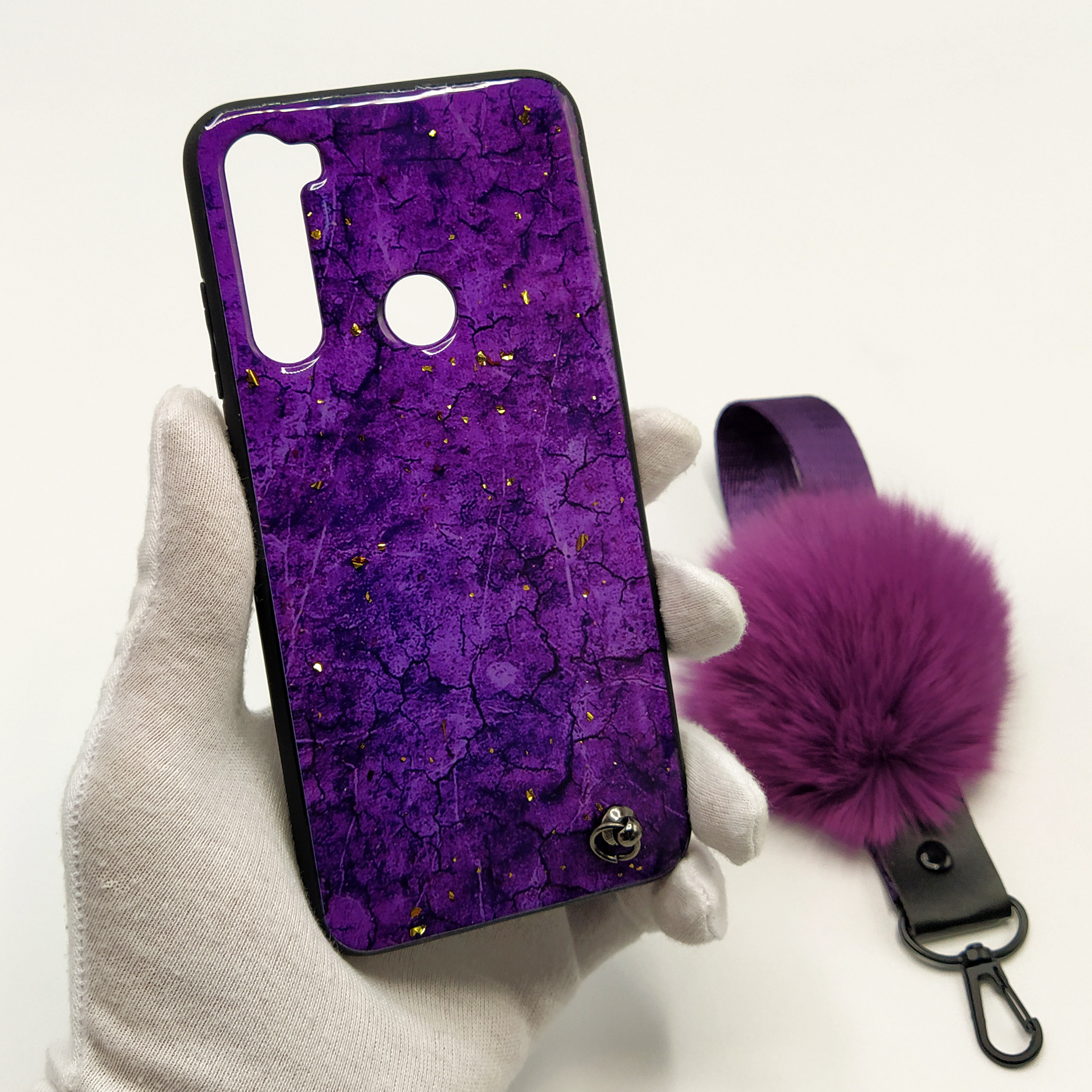 کاور مدل پام پام کد 01 مناسب برای گوشی موبایل شیائومی Redmi Note 8 به همراه بند و پایه نگهدارنده