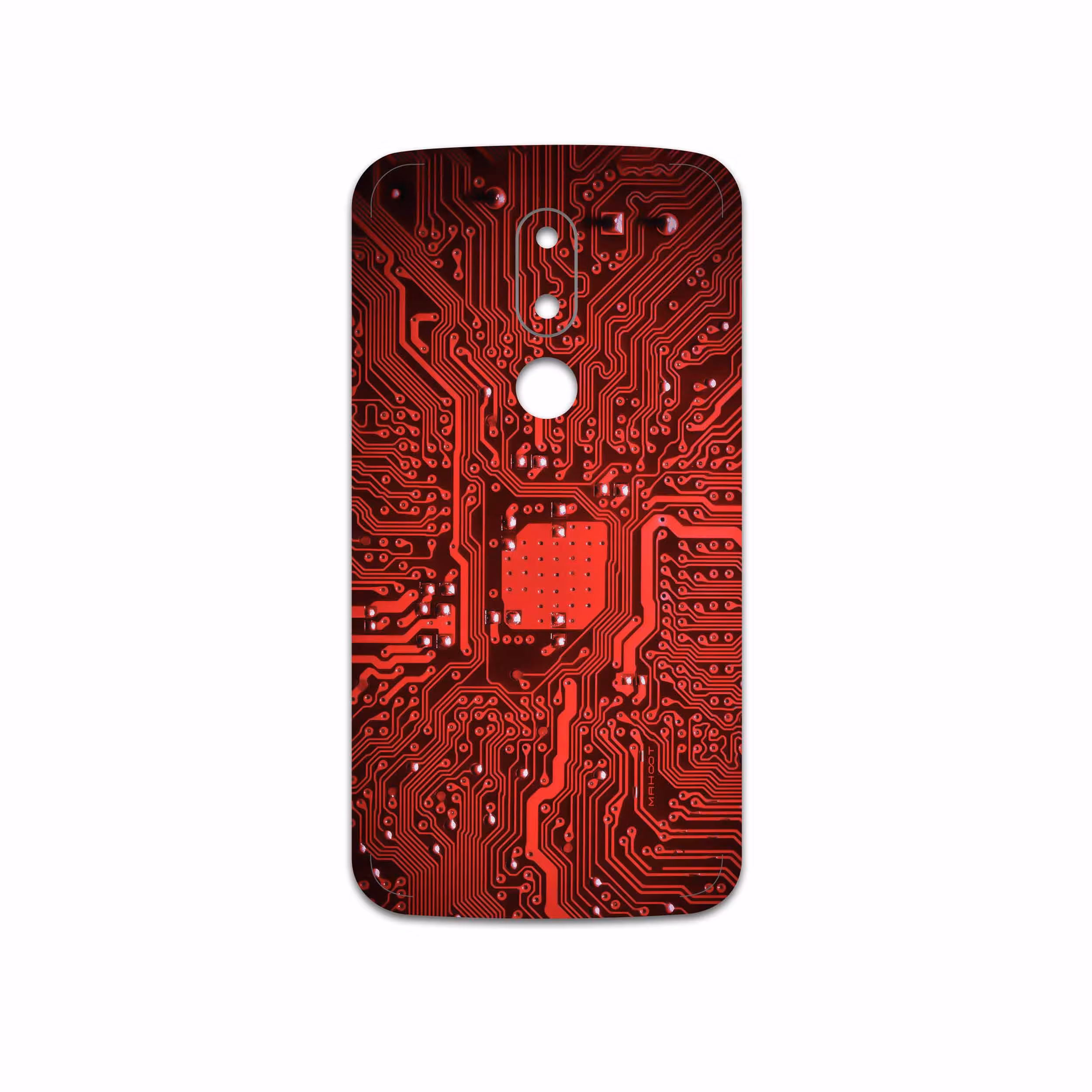 برچسب پوششی ماهوت مدل Red Printed Circuit Board مناسب برای گوشی موبایل موتورولا Moto M